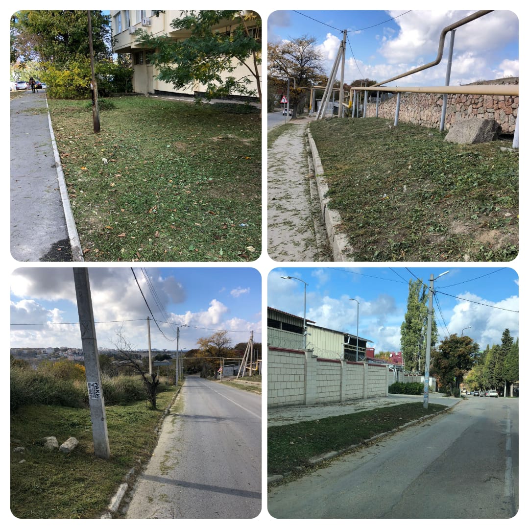 Итоги недели (с 31.10.2022 по 07.11.2022): покос и уборка территории, обустройство тротуара