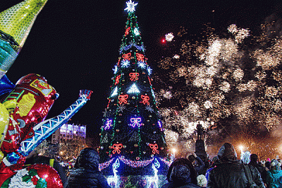 Программа праздничных мероприятий, посвященных открытию городской Новогодней елки на пл. Нахимова 20 декабря